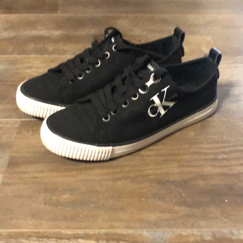 Calvin Klein  black and white sneakers
